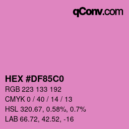 Color code: HEX #DF85C0 | qconv.com