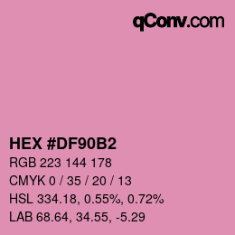 Color code: HEX #DF90B2 | qconv.com