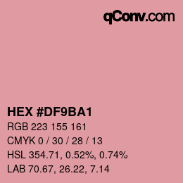 Color code: HEX #DF9BA1 | qconv.com