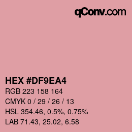 Color code: HEX #DF9EA4 | qconv.com