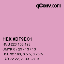 Color code: HEX #DF9EC1 | qconv.com