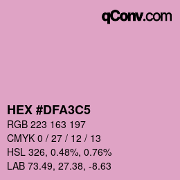 Color code: HEX #DFA3C5 | qconv.com