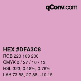 カラーコード: HEX #DFA3C8 | qconv.com