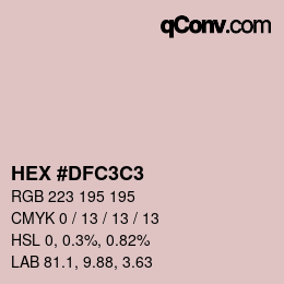 Color code: HEX #DFC3C3 | qconv.com