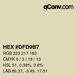 カラーコード: HEX #DFD9B7 | qconv.com