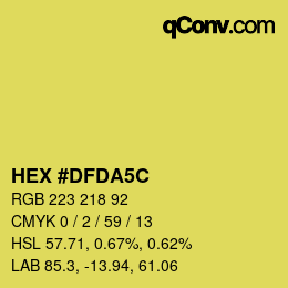 カラーコード: HEX #DFDA5C | qconv.com
