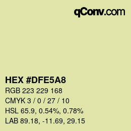 カラーコード: HEX #DFE5A8 | qconv.com