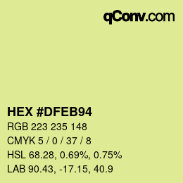 Color code: HEX #DFEB94 | qconv.com