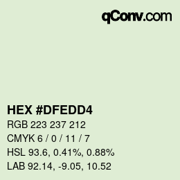 カラーコード: HEX #DFEDD4 | qconv.com