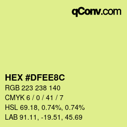 Color code: HEX #DFEE8C | qconv.com