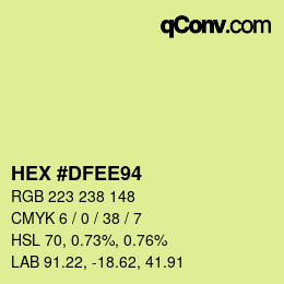 Color code: HEX #DFEE94 | qconv.com