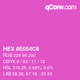 Color code: HEX #E054C8 | qconv.com