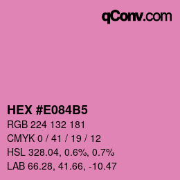 カラーコード: HEX #E084B5 | qconv.com