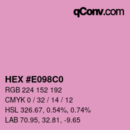 Color code: HEX #E098C0 | qconv.com