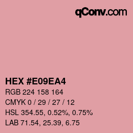 Color code: HEX #E09EA4 | qconv.com