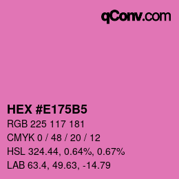 Código de color: HEX #E175B5 | qconv.com