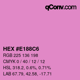 Color code: HEX #E188C6 | qconv.com