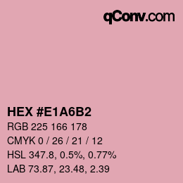 Color code: HEX #E1A6B2 | qconv.com