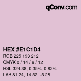 Color code: HEX #E1C1D4 | qconv.com