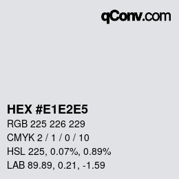 カラーコード: HEX #E1E2E5 | qconv.com