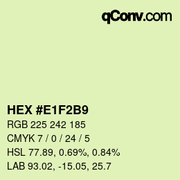 カラーコード: HEX #E1F2B9 | qconv.com