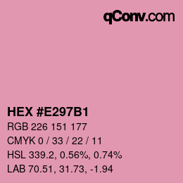 Color code: HEX #E297B1 | qconv.com