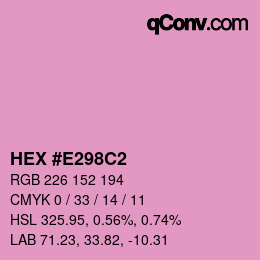 Color code: HEX #E298C2 | qconv.com