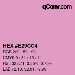 Código de color: HEX #E29CC4 | qconv.com