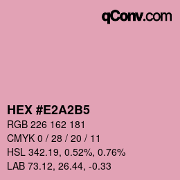 カラーコード: HEX #E2A2B5 | qconv.com
