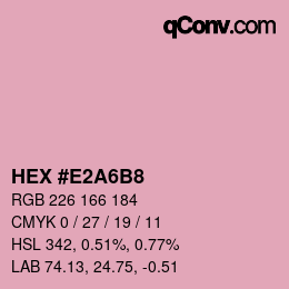 Color code: HEX #E2A6B8 | qconv.com