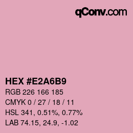 Color code: HEX #E2A6B9 | qconv.com