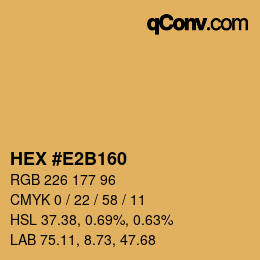 Código de color: HEX #E2B160 | qconv.com