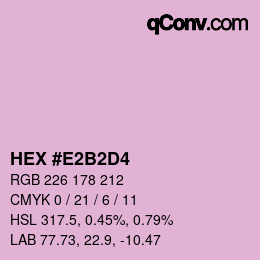 Color code: HEX #E2B2D4 | qconv.com