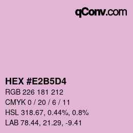 Color code: HEX #E2B5D4 | qconv.com