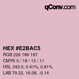 カラーコード: HEX #E2BAC5 | qconv.com