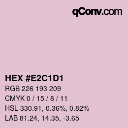 カラーコード: HEX #E2C1D1 | qconv.com