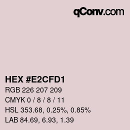 Color code: HEX #E2CFD1 | qconv.com