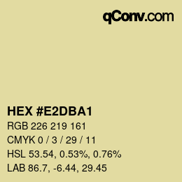 カラーコード: HEX #E2DBA1 | qconv.com