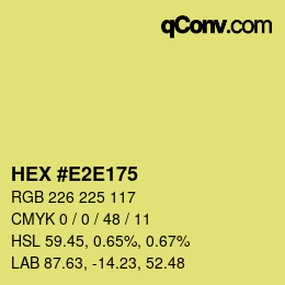 Color code: HEX #E2E175 | qconv.com