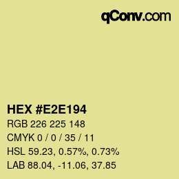 Color code: HEX #E2E194 | qconv.com