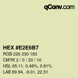 カラーコード: HEX #E2E6B7 | qconv.com