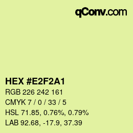 Color code: HEX #E2F2A1 | qconv.com