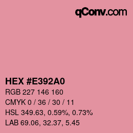 Color code: HEX #E392A0 | qconv.com