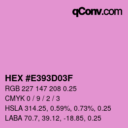 Código de color: HEX #E393D03F | qconv.com