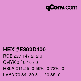 Código de color: HEX #E393D400 | qconv.com