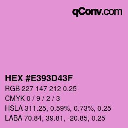 Código de color: HEX #E393D43F | qconv.com