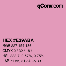 Color code: HEX #E39ABA | qconv.com