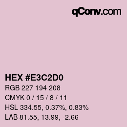 Color code: HEX #E3C2D0 | qconv.com