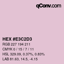 Color code: HEX #E3C2D3 | qconv.com