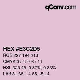 Color code: HEX #E3C2D5 | qconv.com